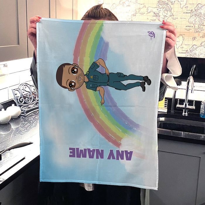 MrCB Personalised Rainbow Tea Towel - Image 4