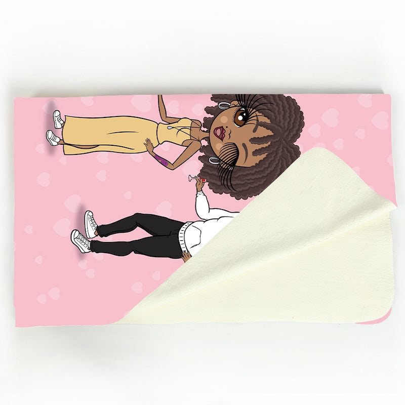 Multi Character Couples Always and Forever Fleece Blanket - Image 4