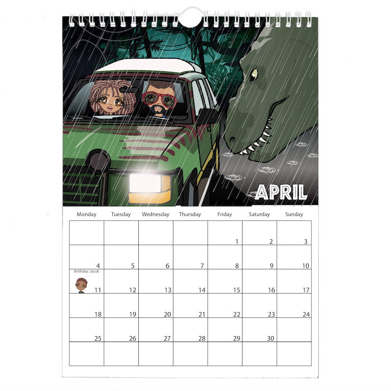 Multi Character Couples At The Movies Wall Calendar - Image 9