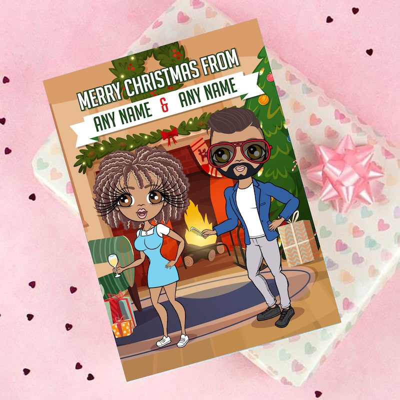Multi Character Couples Merry Christmas Card - Image 6
