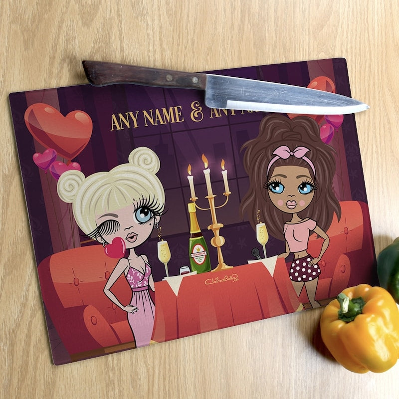 Multi Character Couples Date Chopping Board - Image 3