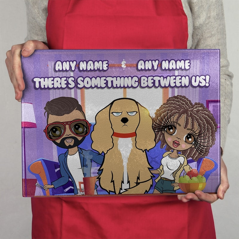 Multi Character Couples Something Between Us Chopping Board - Image 1