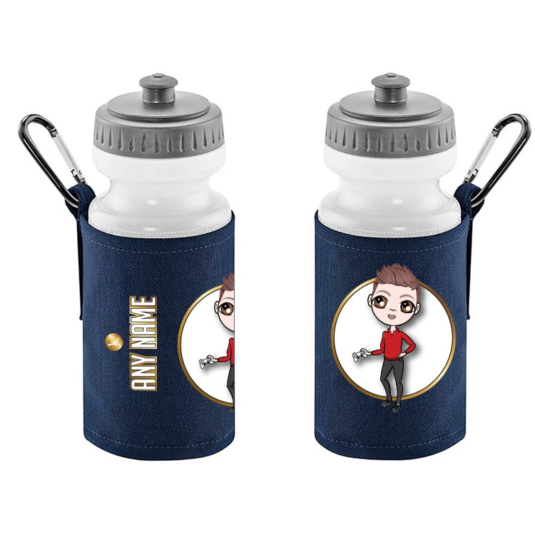 Jnr Boys Personalised Navy Premium Book Bag & Water Bottle Bundle - Image 3