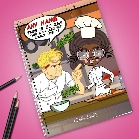 ClaireaBella Shouting Chef Notebook - Image 1