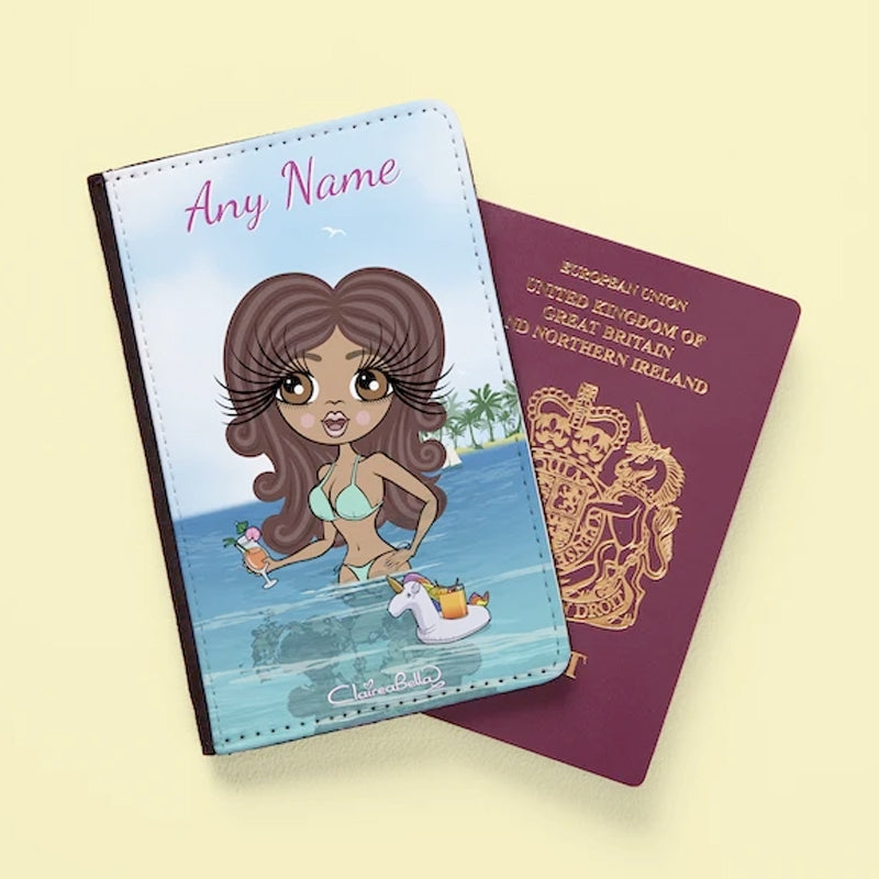 ClaireaBella Personalised Seaside Cocktails Passport Cover & Luggage Tag Bundle - Image 2