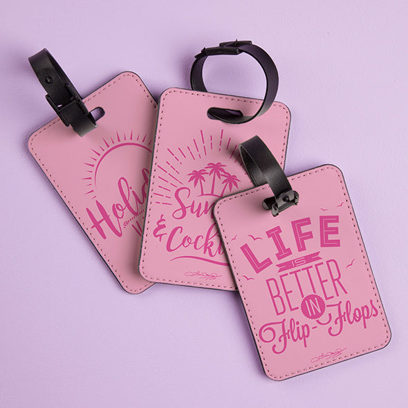 ClaireaBella Pastel Pink Luggage Tag - Image 3