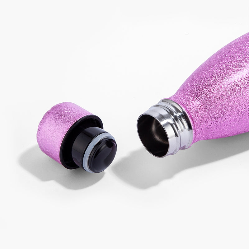 MrCB Pink Glitter Water Bottle Lightning - Image 4