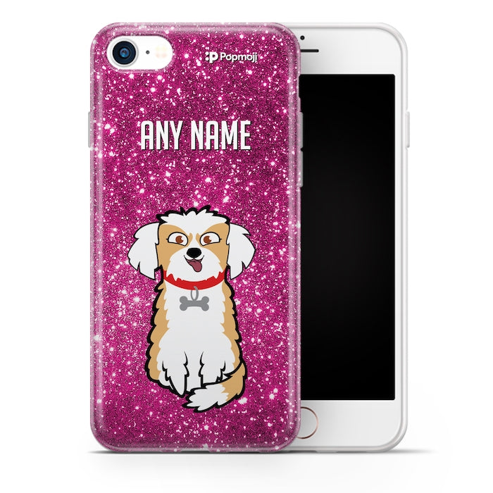 Personalised Dog Glitter Effect Phone Case - Image 1