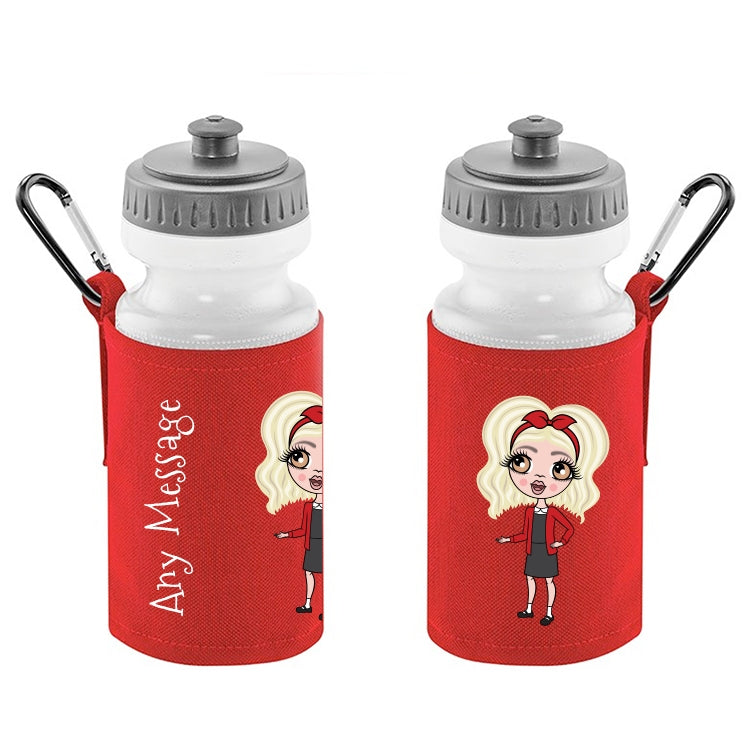 ClaireaBella Girls Personalised Red Book Bag & Water Bottle Bundle - Image 3