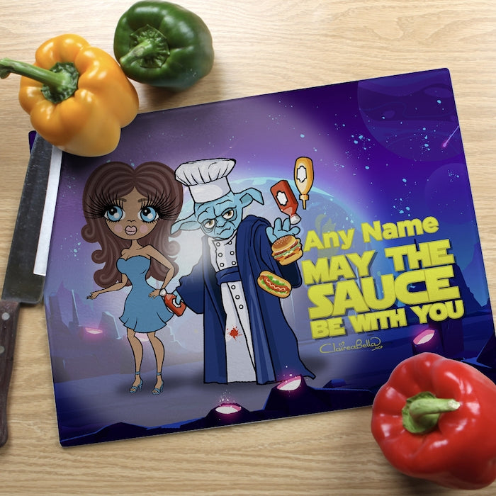 ClaireaBella Landscape Glass Chopping Board - May The Sauce - Image 1
