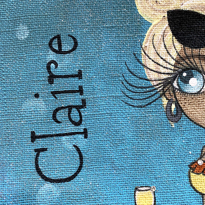 ClaireaBella Under The Sea Large Jute Bag