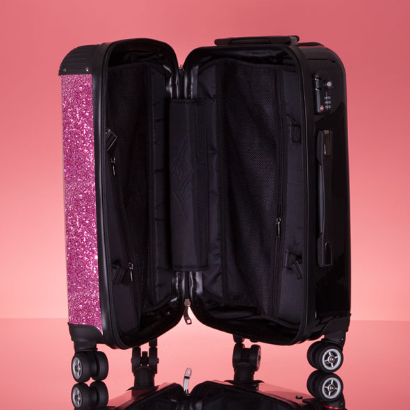 ClaireaBella Glitter Effect Suitcase - Image 7