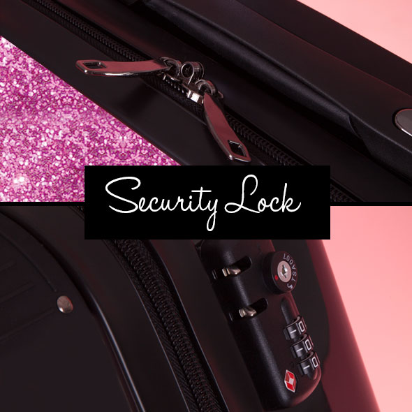ClaireaBella Glitter Effect Suitcase - Image 8