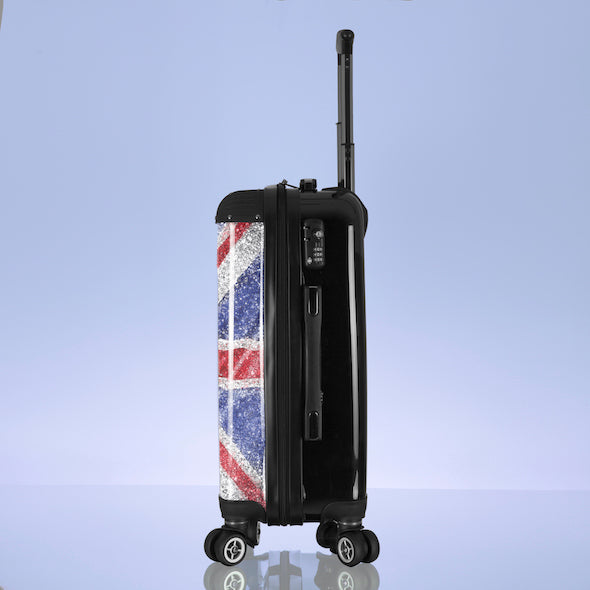 ClaireaBella Glitter Effect Union Jack Suitcase - Image 7