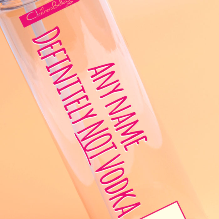 ClaireaBella Vodka Water Bottle
