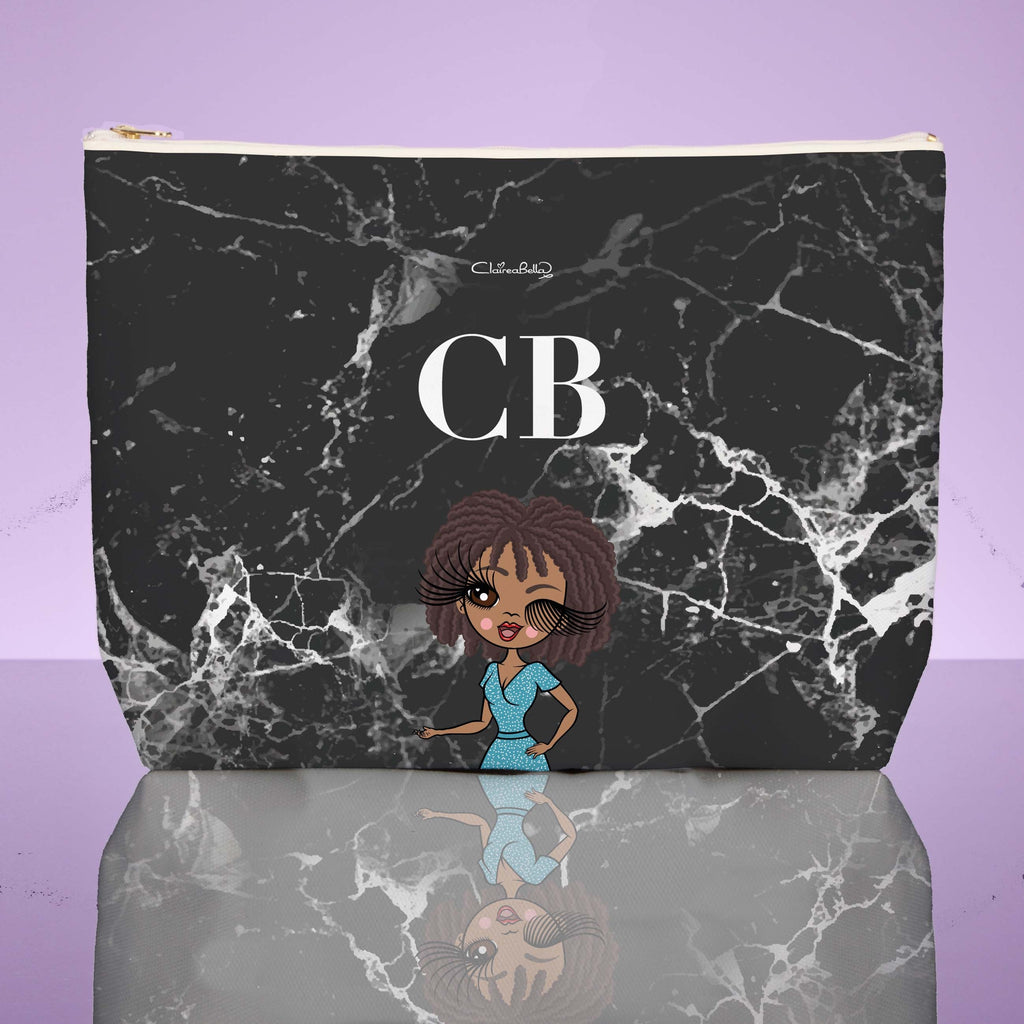 ClaireaBella The LUX Collection Black Marble Wash Bag - Image 2