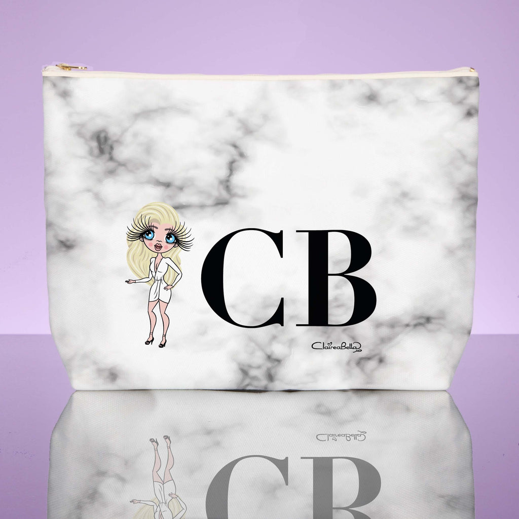 ClaireaBella The LUX Collection White Marble Wash Bag - Image 1