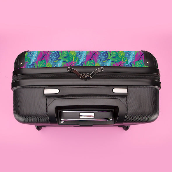 ClaireaBella Girls Neon Leaf Weekend Suitcase - Image 8