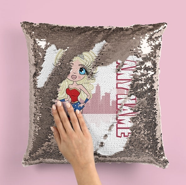 ClaireaBella WonderMum Sequin Cushion - Image 2
