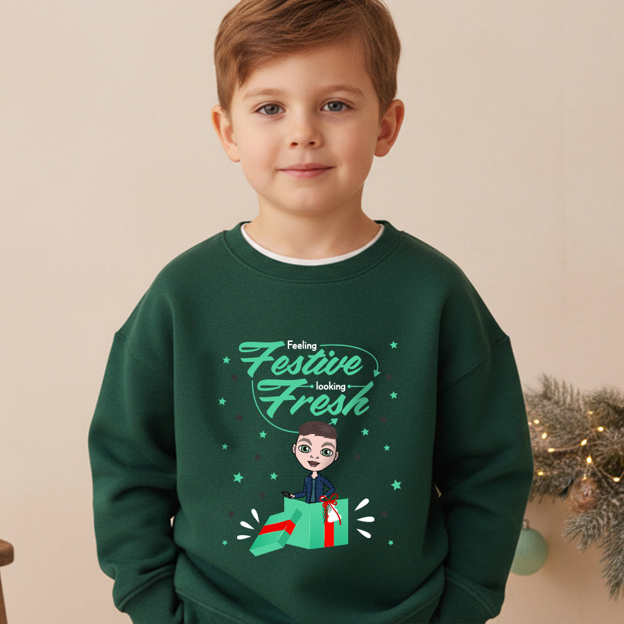 Jnr Boys Feeling Festive Christmas Jumper