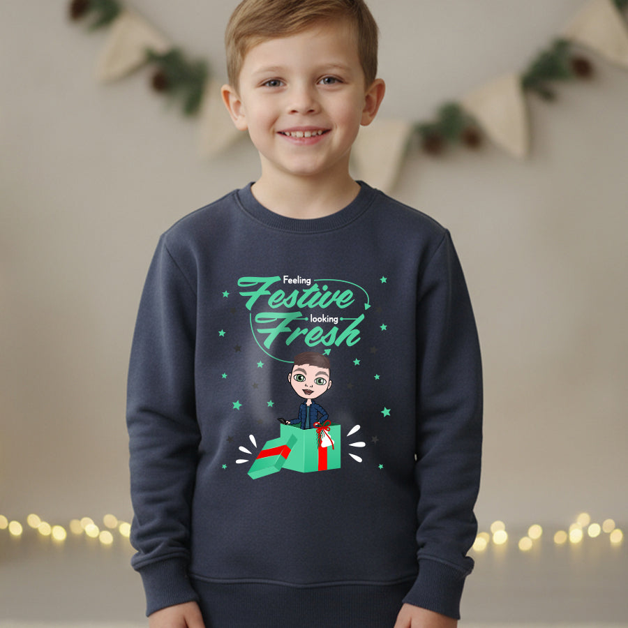 Jnr Boys Feeling Festive Christmas Jumper