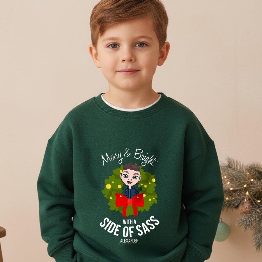 Jnr Boys Side Of Sass Christmas Jumper