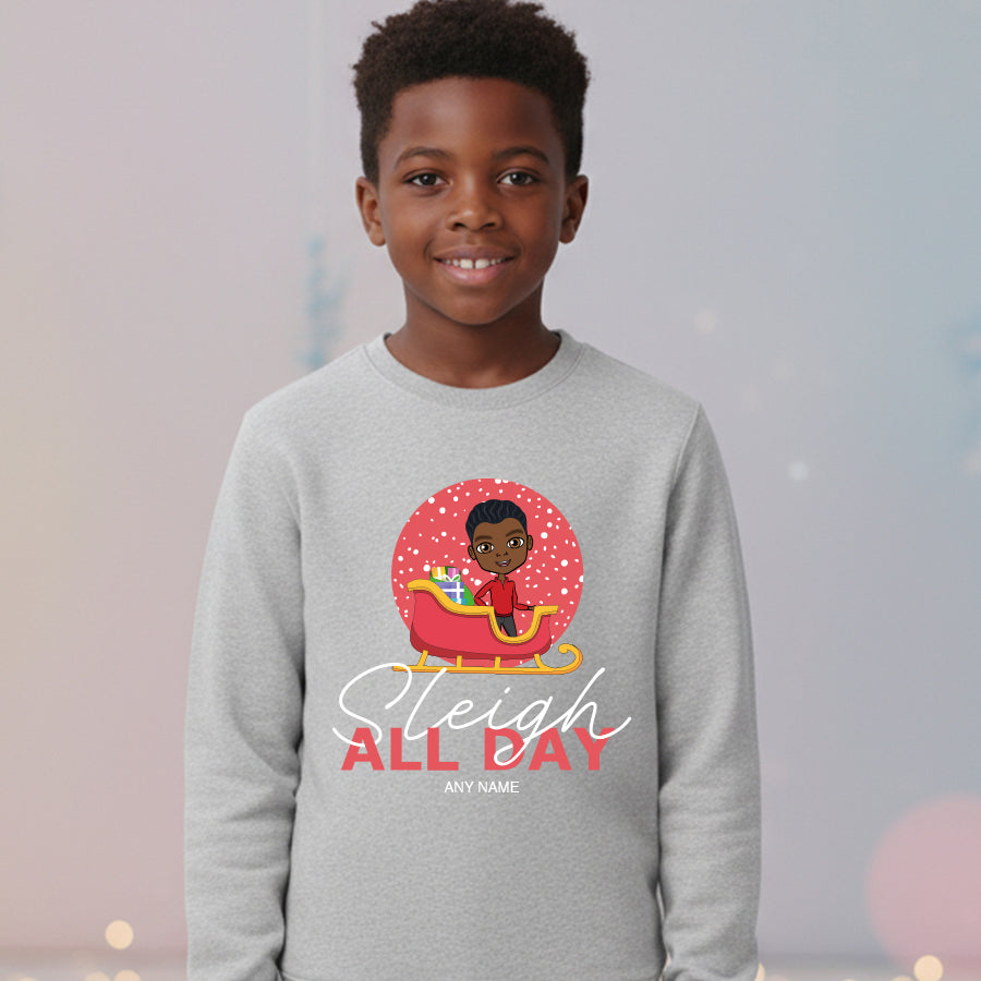 Jnr Boys Sleigh All Day Christmas Jumper