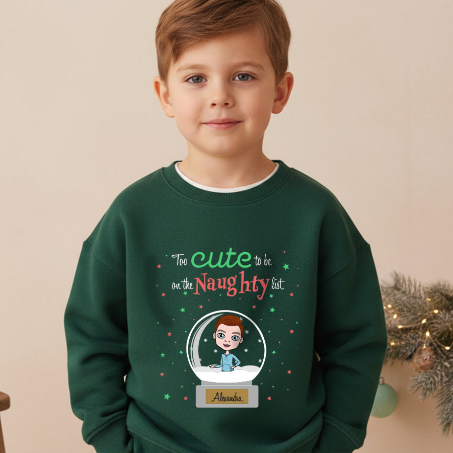 Jnr Boys Too Cute Christmas Jumper
