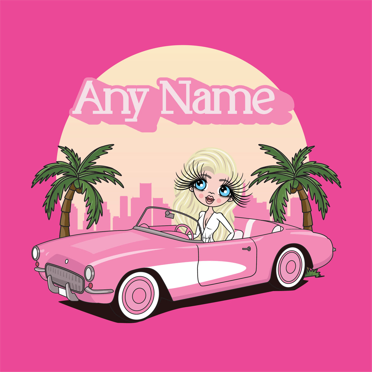 ClaireaBella Personalised Pink Car Onesie at toxicfox.co.uk – Toxic Fox