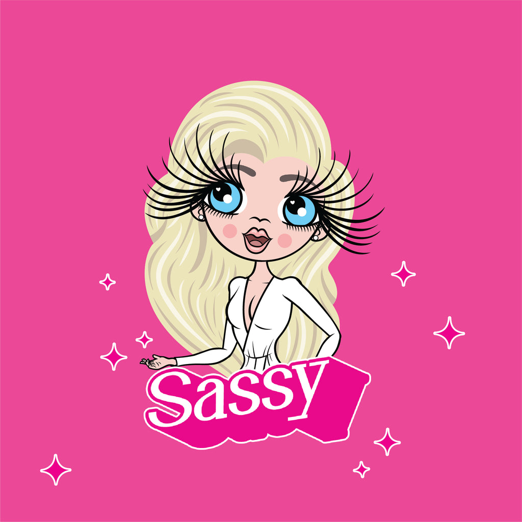 ClaireaBella Personalised Pink Slogan Onesie