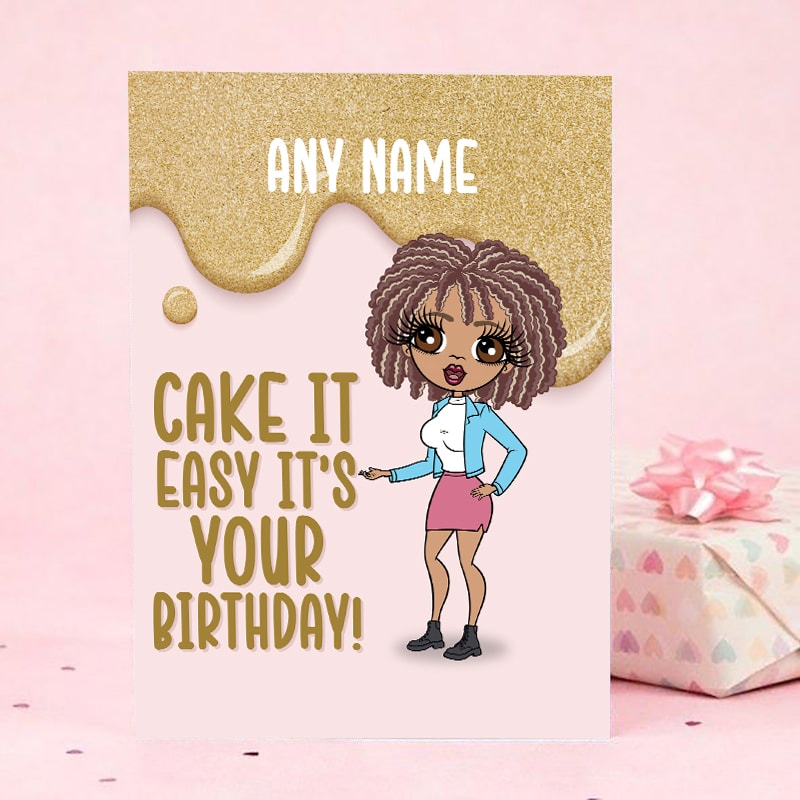 Personalised Cake It Easy Birthday Card