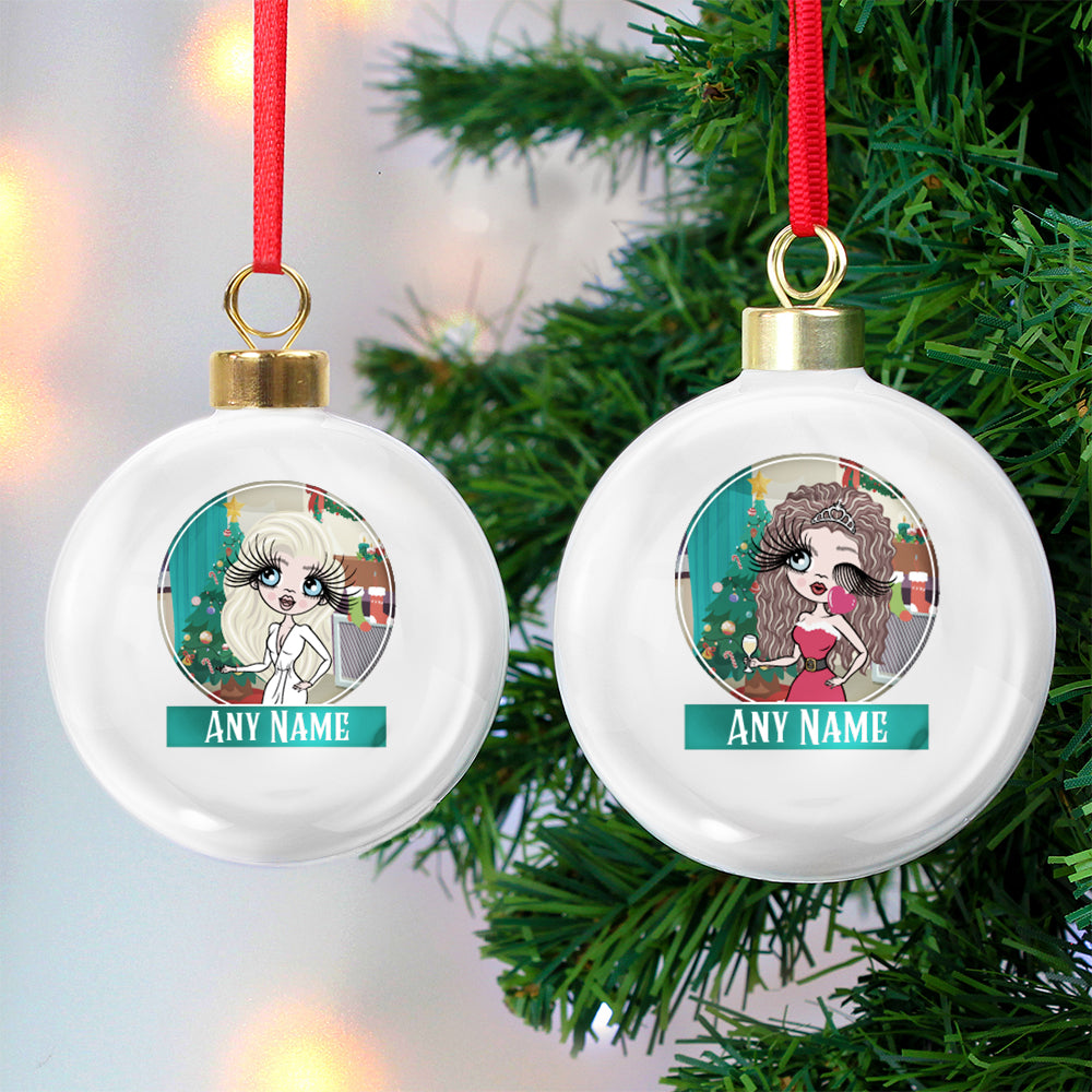 ClaireaBella Christmas Tree Personalised Shatterproof Bauble