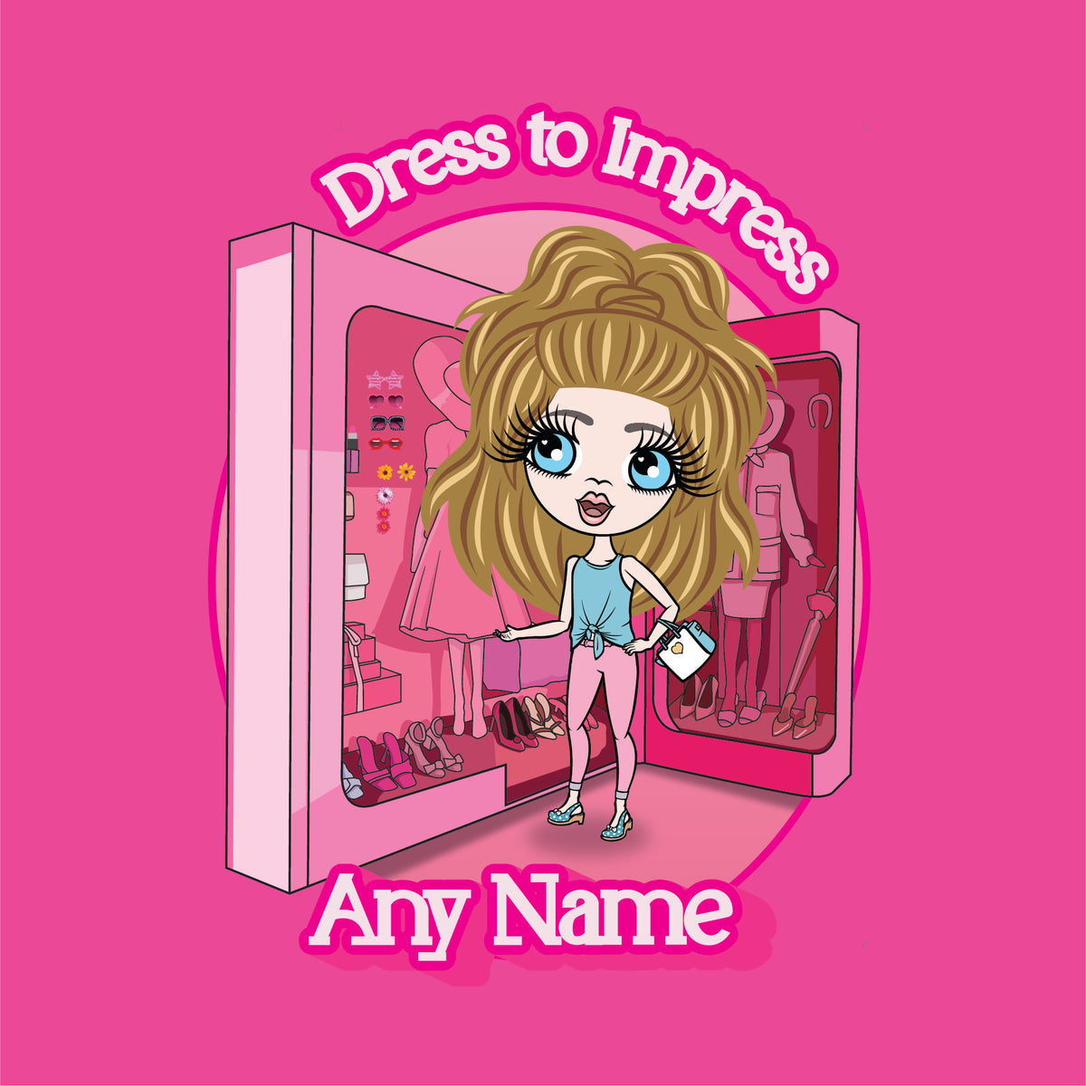 ClaireaBella Girls Personalised Dress To Impress Onesie exclusively at ...