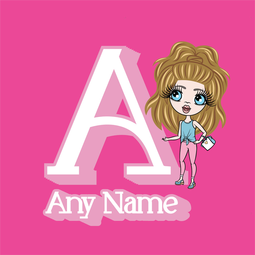 ClaireaBella Girls Personalised Large Initial Onesie