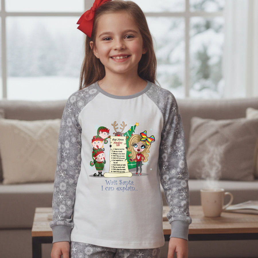 ClaireaBella Girls Personalised I Can Explain Pyjamas