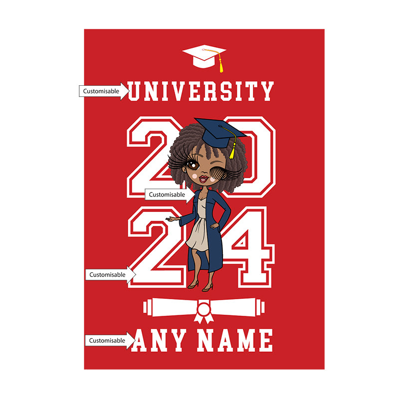 ClaireaBella Graduation Red Varsity Card