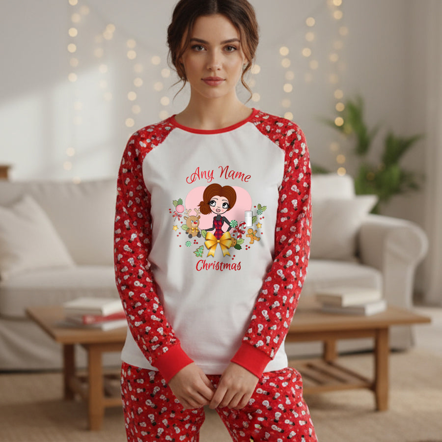 ClaireaBella Personalised Christmas Heart Pyjamas