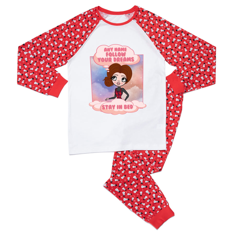 ClaireaBella Personalised Follow Your Dreams Pyjamas