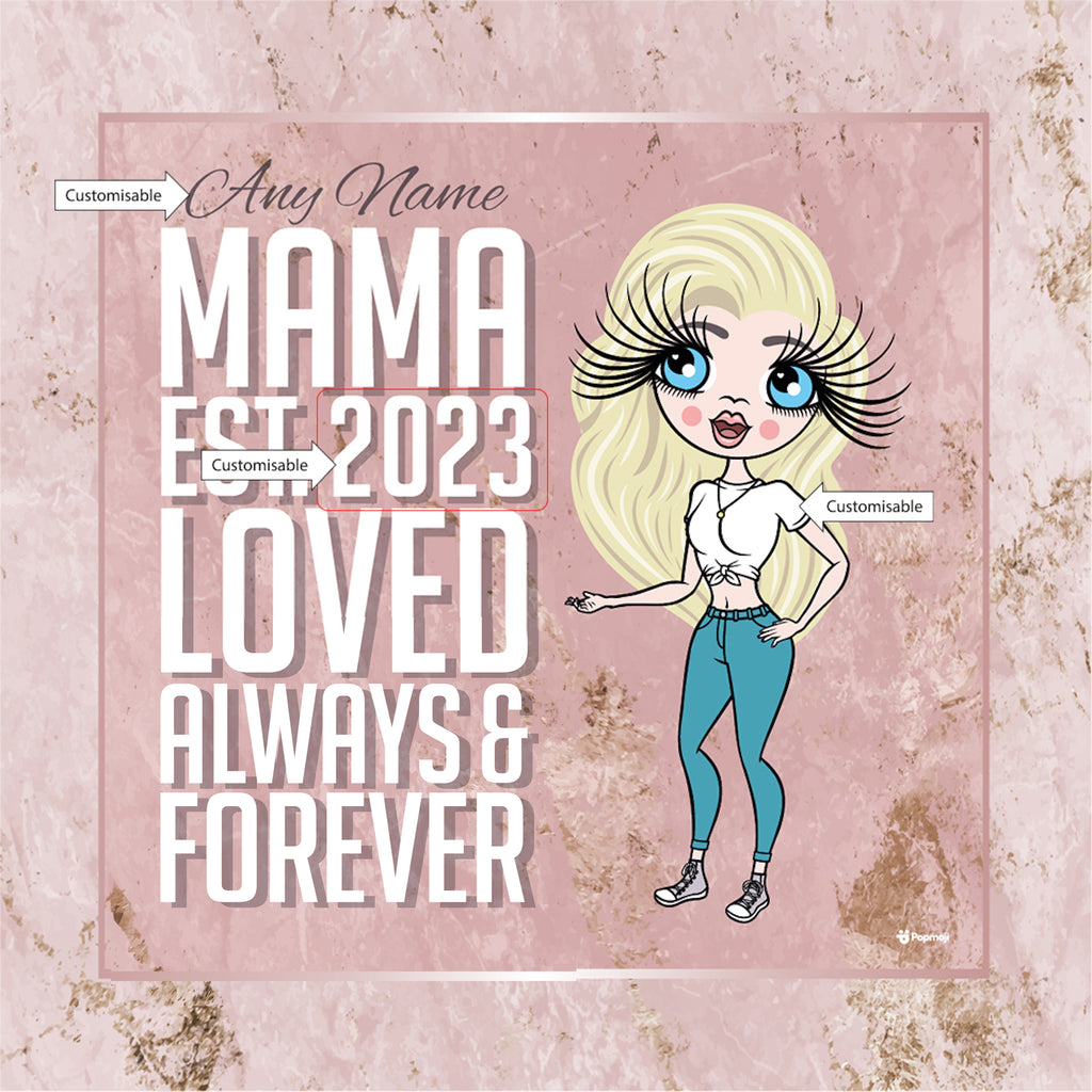 ClaireaBella Established Mama Personalised Framed Print