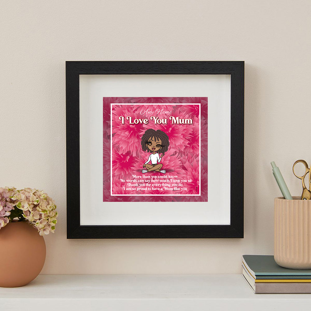 ClaireaBella Thank You Mum Personalised Framed Print