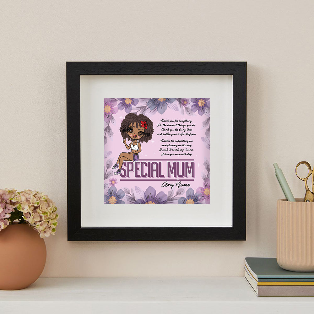 ClaireaBella Special Mum Personalised Framed Print