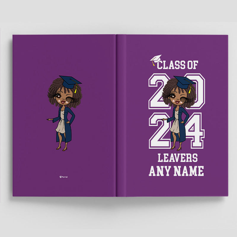 ClaireaBella Purple Leavers Book