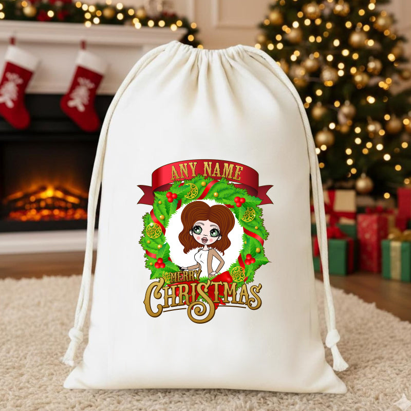 ClaireaBella Personalised Merry Christmas Christmas Sack