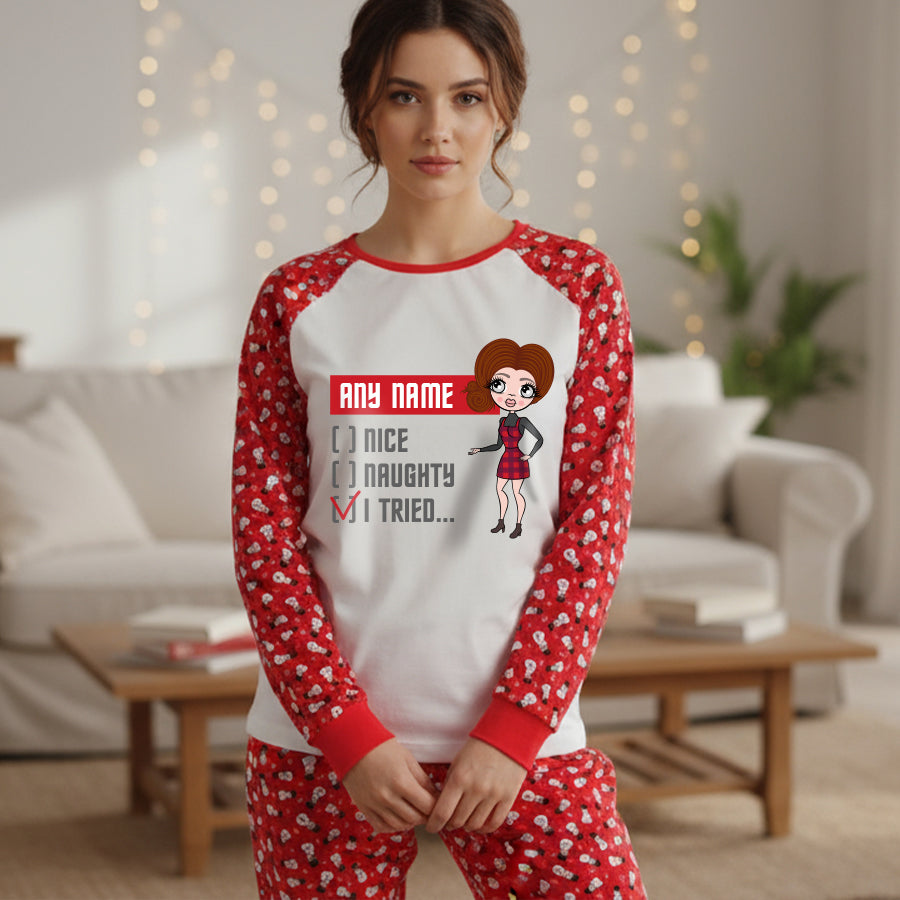 ClaireaBella Personalised Christmas Checklist Pyjamas
