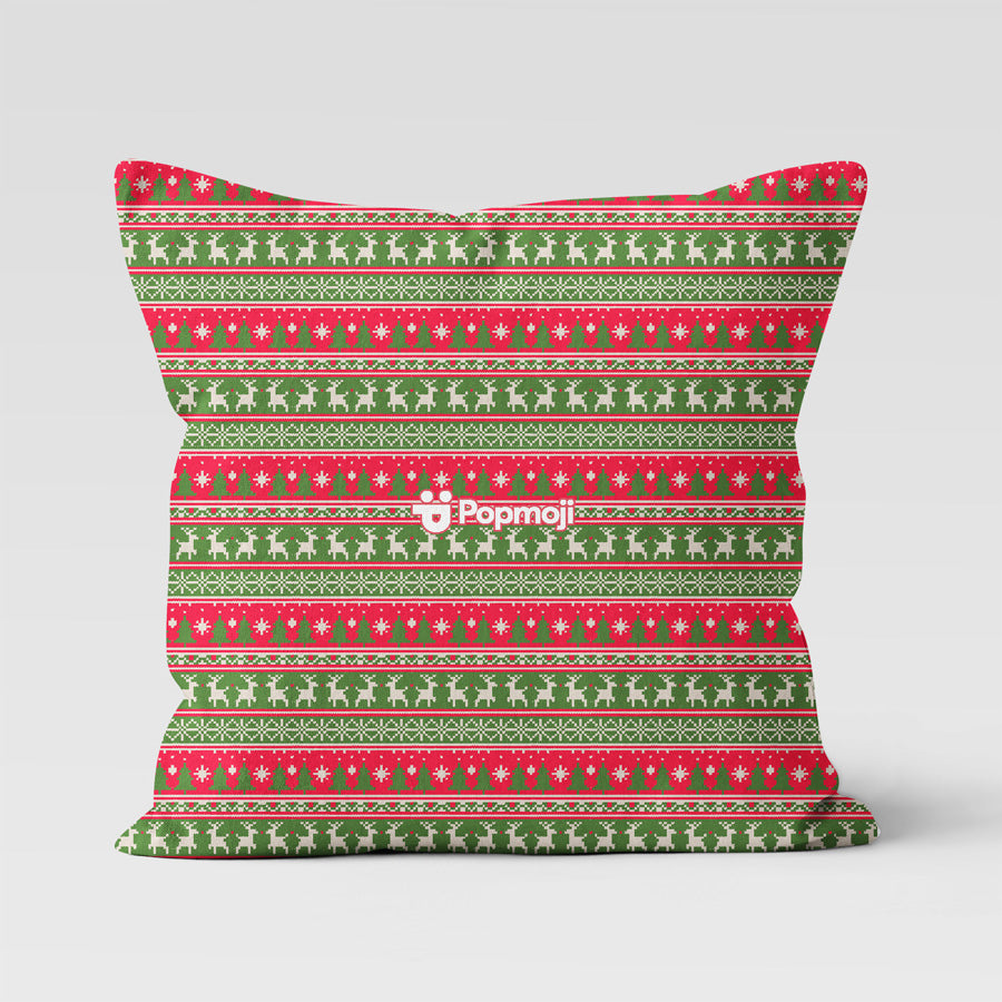 ClaireaBella Personalised Christmas Knit Cushion
