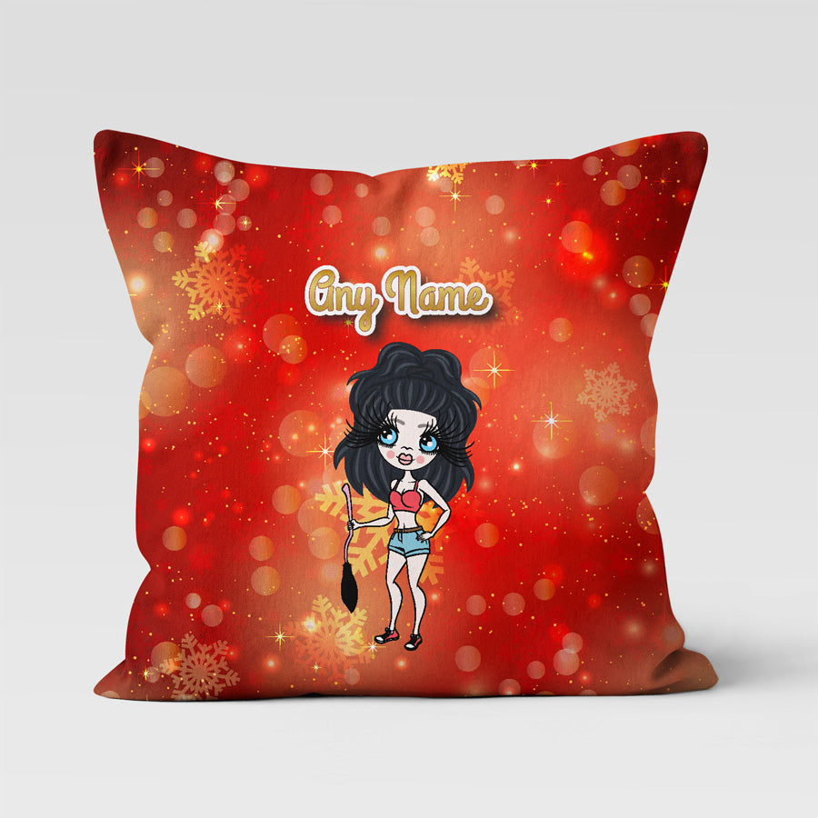 ClaireaBella Personalised Christmas Sparkle Cushion