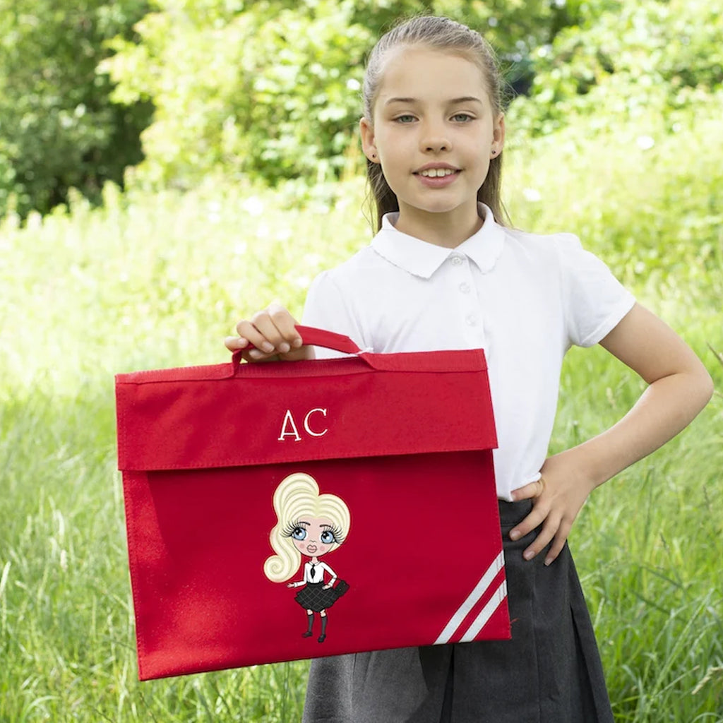 ClaireaBella Girls Initial Book Bag