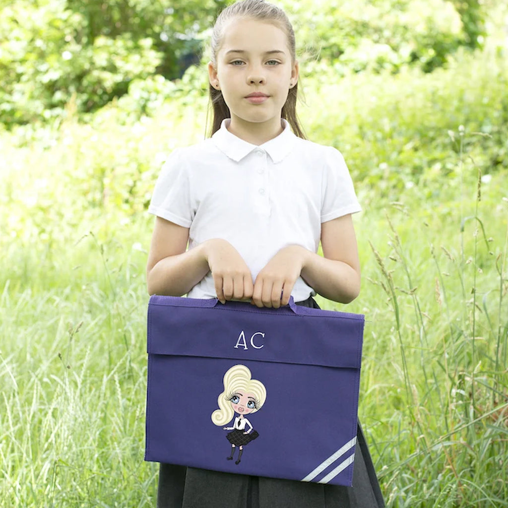 ClaireaBella Girls Initial Book Bag