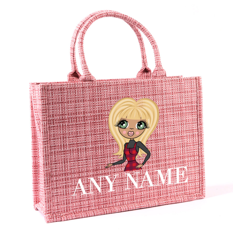 ClaireaBella Personalised LUX Classic Pink Tote Bag