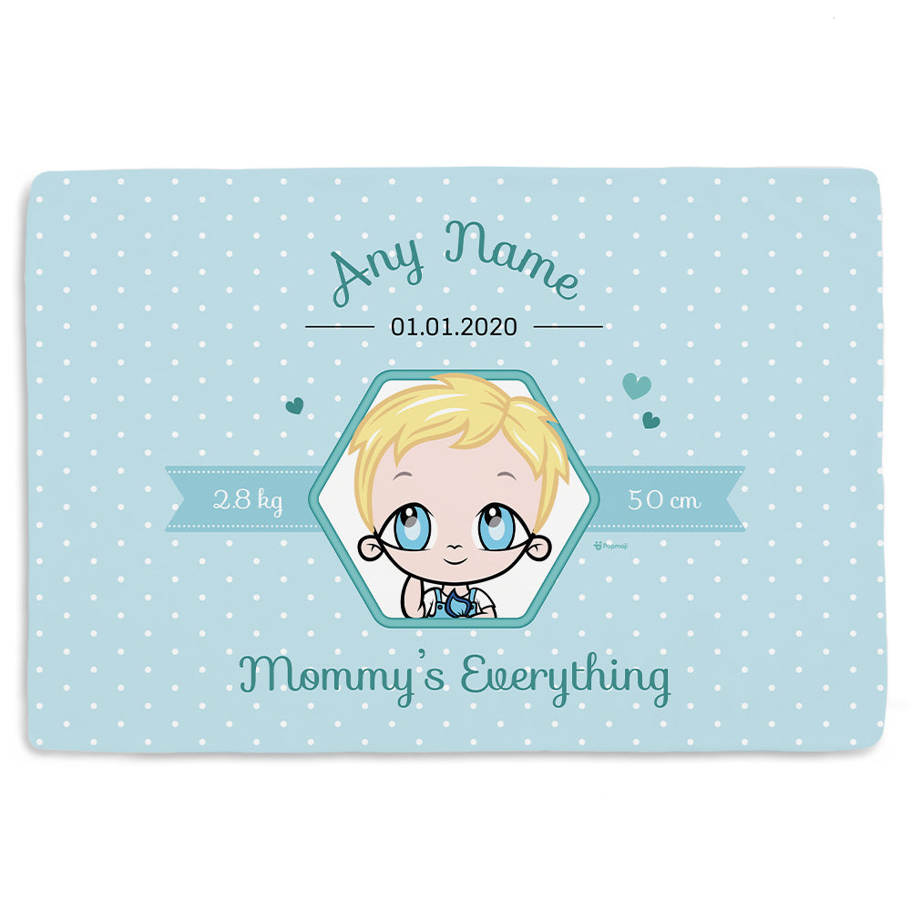 Early Years Blue Mommy's Everything Fleece Blanket